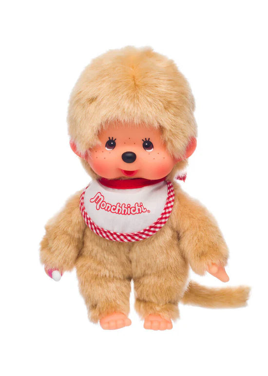 Monchhichi Beige Boy With Bib