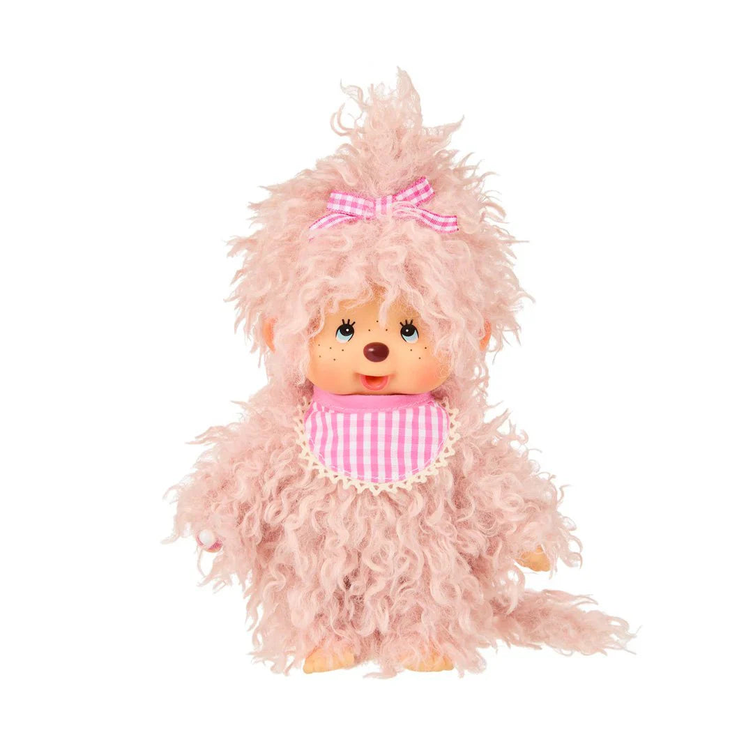 Monchichi Fluffy Pink Beige Girl