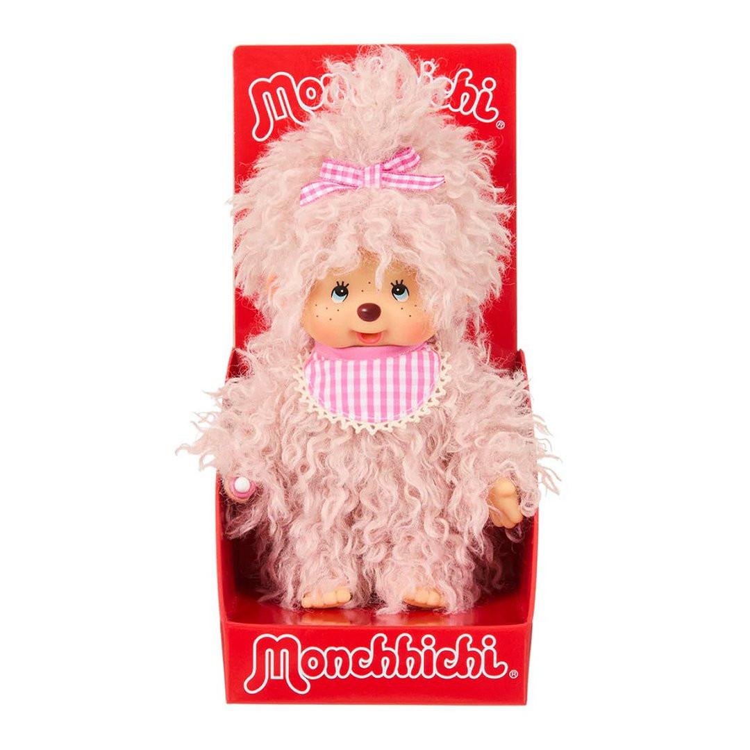 Monchichi Fluffy Pink Beige Girl